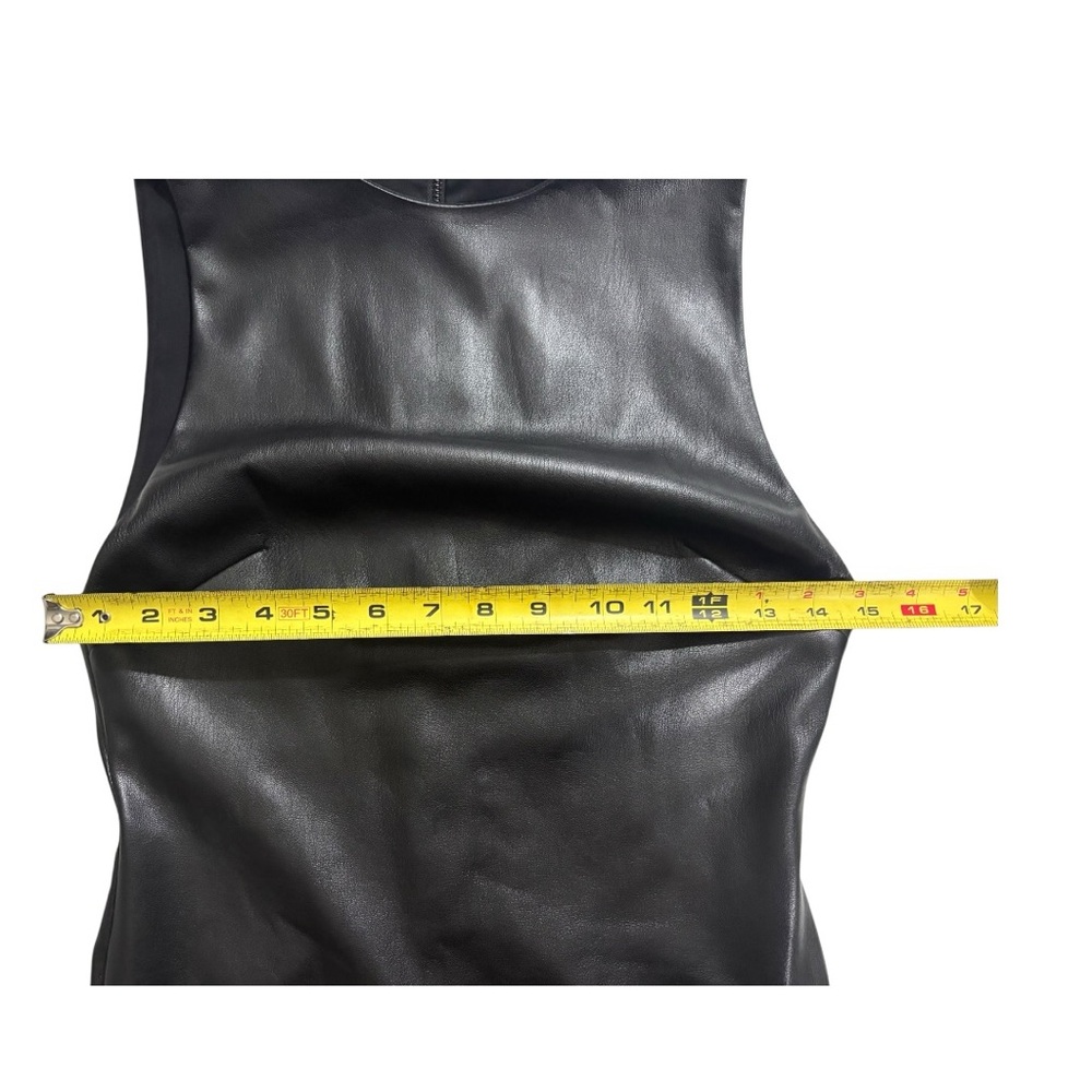 Alice + Olivia Faux Leather Midi Dress - Picture 7 of 8